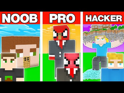 NOOB VS PRO VS HACKER KARAKTER EVİ YAPI KAPIŞMASI - Minecraft