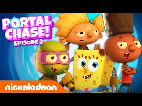 SpongeBob, Hey Arnold & TMNT Chase a SLIME Monster | Episode 2 | Nicktoons Universe