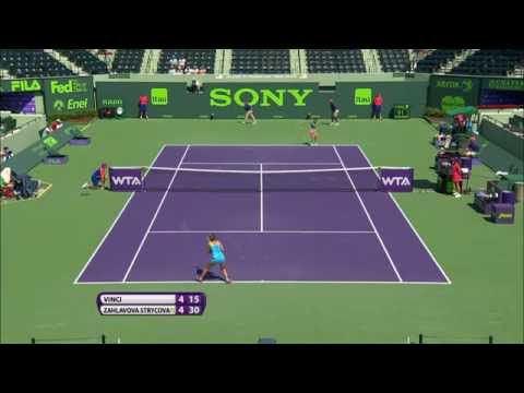 Strycova Miami 2014 Hot Shot vs Vinci