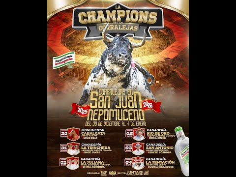 🔴 EN VIVO:  Toros San Juan Nepomuceno 2026 🐂 | Quinta Tarde | 4 de enero 2026