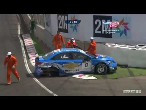 2010 WTCC Marrakech Rennen2 Menu Farfus Crash