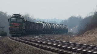 preview picture of video '[LG] 2M62U-0283 with a freight train near Garliava'