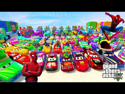 Crazy Track - Race All Disney Cars 3 Lightning McQueen Red & Jackson Storm Chick Hicks Cars Racing