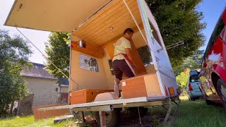 【1/3フランスで中古キャラバンDIY】キャンプキャラバンをお好み焼きキャラバンにしてやる‼︎