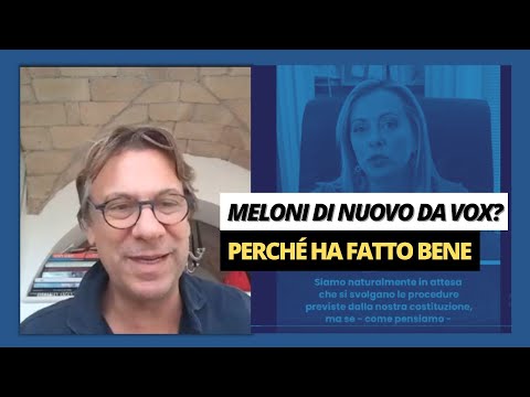 Meloni di nuovo da Vox? Perché ha fatto bene - Zuppa di Porro 10 ott 2022