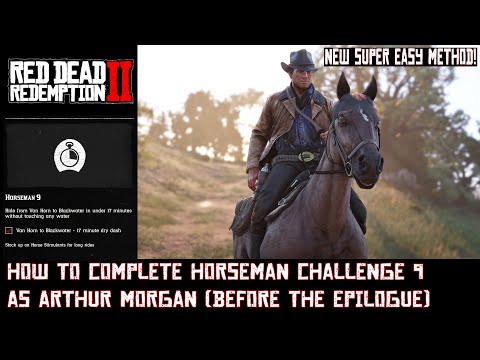 RDR 2: Horseman Challenge 9 as Arthur Morgan (New Easy Method)