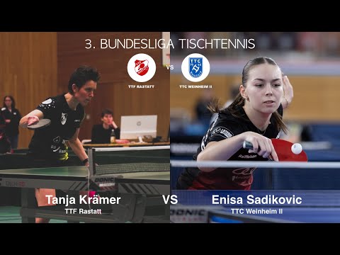 Das Debüt von Tanja Krämer in Rastatt I Krämer - Sadikovic I 3. Bundesliga Damen