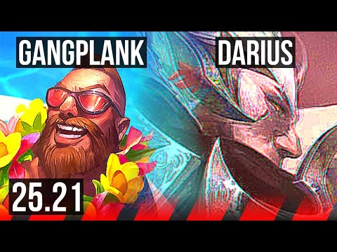 GANGPLANK vs DARIUS (TOP) | 10/1/9, Legendary | EUW Master | 25.21