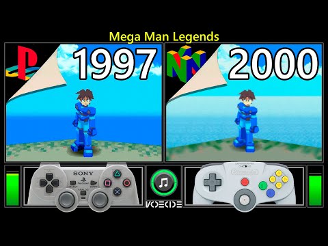 Mega Man Legends (PlayStation vs Nintendo 64) Gameplay Comparison