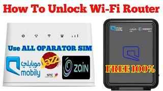 How to unlock Mobily 4G Router WLTFQQ124GN use any Sim card| Urdu and Hindi Video tutorial New Video