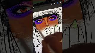 How to get more creative MAKEUP & NAIL looks by using Coloring pages