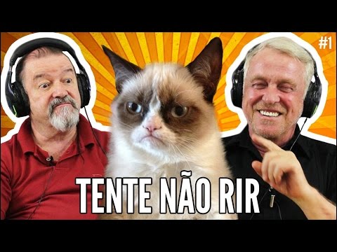 IDOSOS REAGEM AO DESAFIO "TENTE NÃO RIR" #1 CATS-GATOS-GATÍNEOS