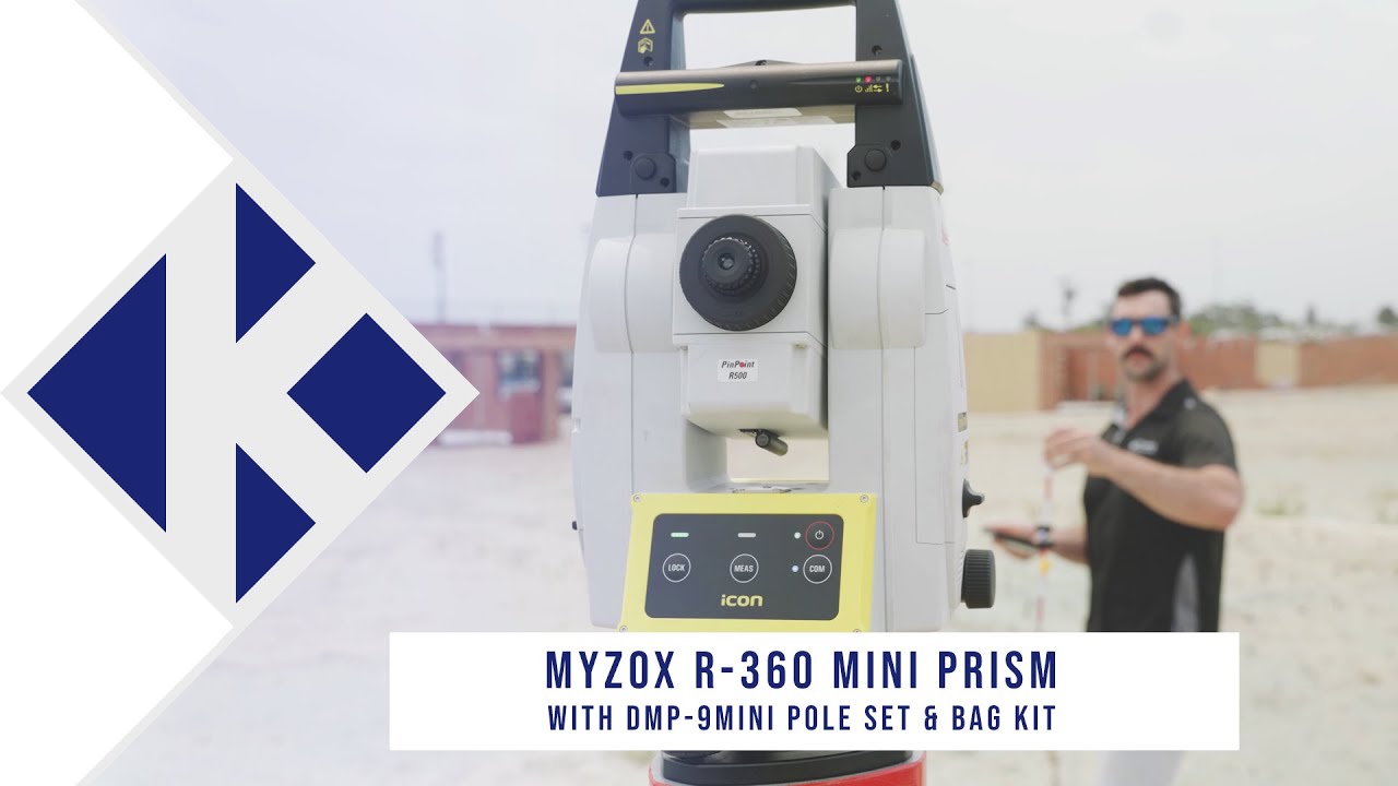 Myzox R-360 Mini Prism with DMP-9MINI Pole Set & Bag Kit