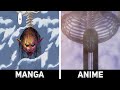 Eren Founding Titan Manga VS Anime Attack On Titan Season 4 Part 2 Episode 12