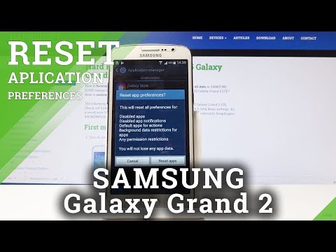 How to Reset App Preferences in SAMSUNG Galaxy Grand 2 - Restore App Settings