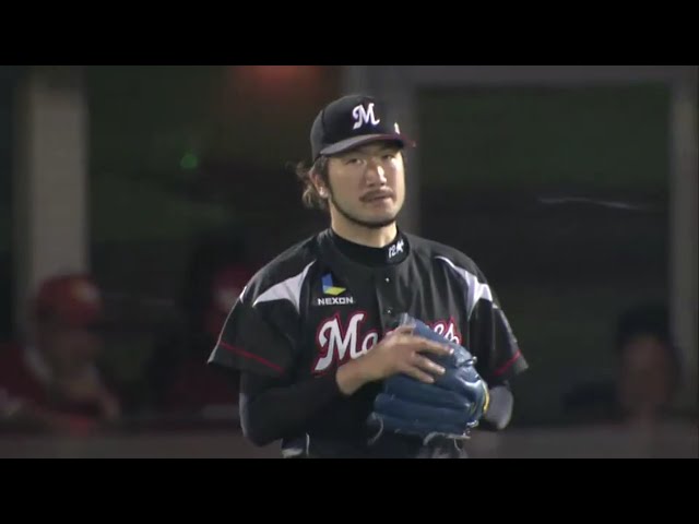 【7回裏】マリーンズ・石川 イーグルス・ウィーラーから見逃し三振を奪う!! 2016/9/15 E-M