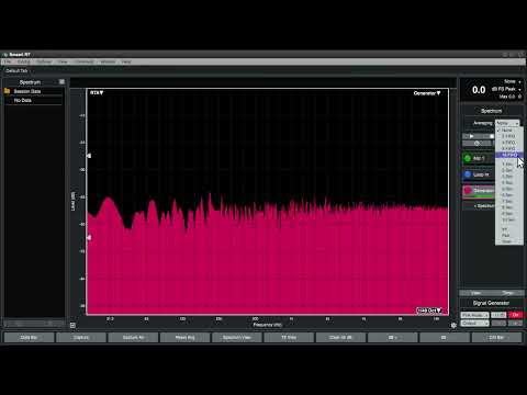 Smaart v9 Operation - Spectrum Engine Configuration