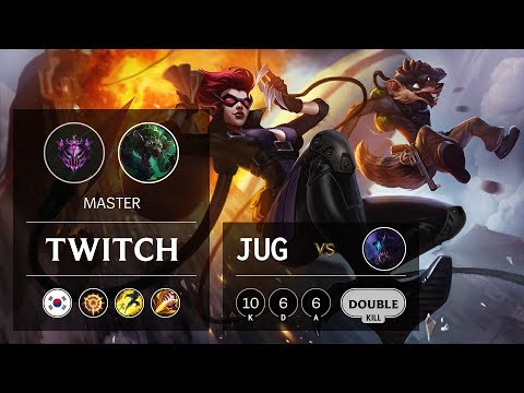 Twitch Jungle vs Rek'Sai - KR Master Patch 9.17