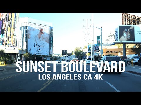 [4K] SUNSET BOULEVARD🇺🇸 Driving Tour | Los Angeles | California | USA