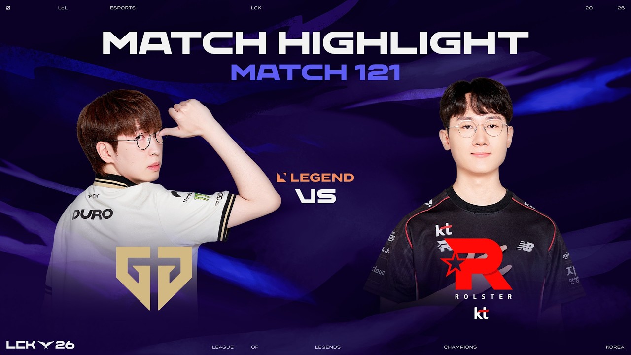 GEN vs KT | 매치 121 하이라이트 | 2026 LCK