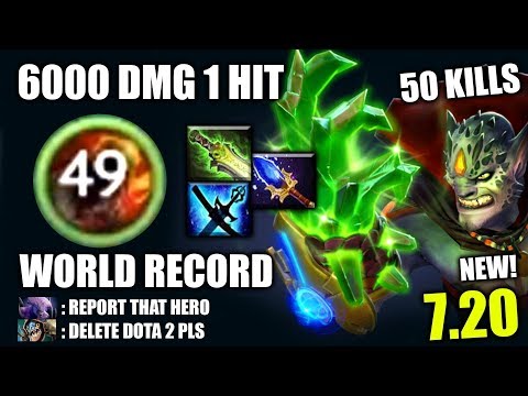 OMG WORLD RECORD! 6000 Dmg 1 Hit 50 Kills Lion Craziest META The MOST IMBA 7.20 Dota 2