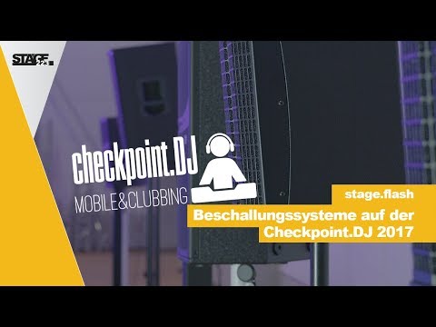 Beschallungssysteme auf der checkpoint.DJ | stage.flash