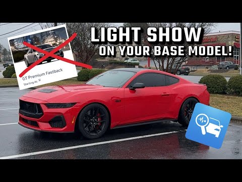 Welcome Lighting on your BASE Model 2024 Mustang!