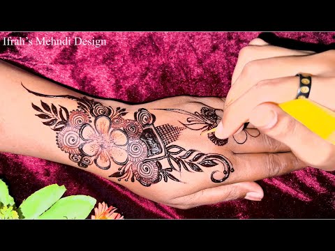 Floral henna design || Ifrah’s Mehndi Design @OujBeautyParlour