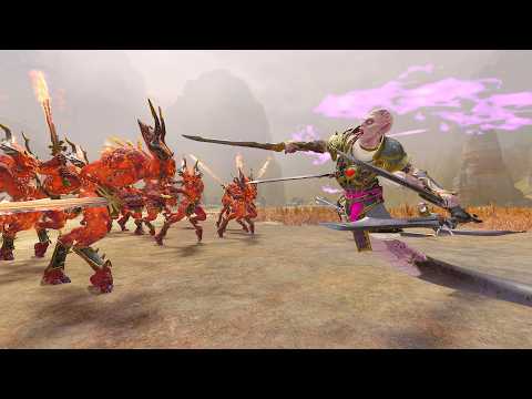 Champions of Slaanesh VS Exalted Bloodletters of Khorne - Tides of Torment | Total War Warhammer 3