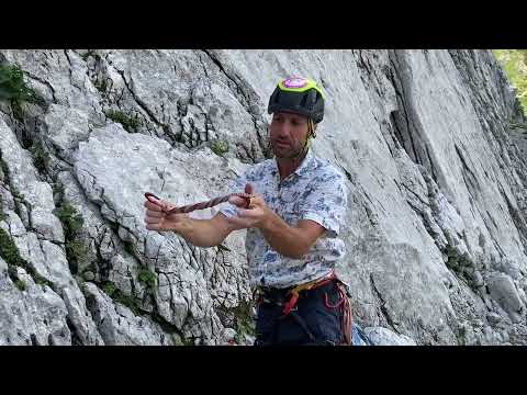 Seil- und Sicherungstechnik: 120cm-Bandschlinge kompakt am Gurt