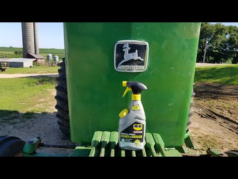 Cleaning the Grease Gun and Tractors With WD-40 Cleaner & Degreaser #ad
