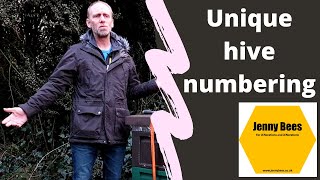 How to identify Honey Bee Hives - unique numbering system