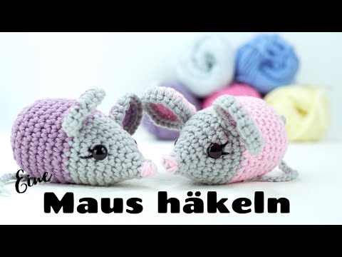 Eine einfache amigurumi Maus häkeln für Anfänger. Amigurumi Maus Häkeln