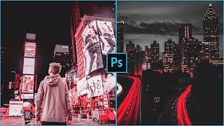 RED and BLACK Color Grading Effect in Photoshop