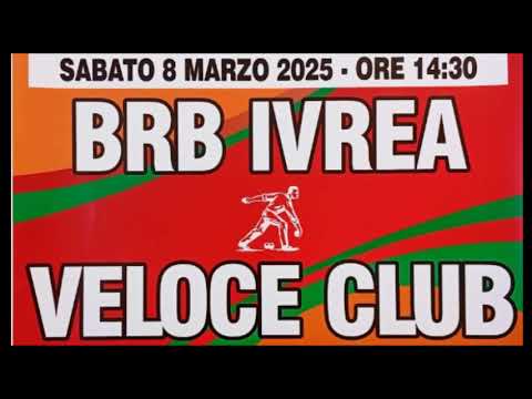 Bocce : Promo Riprese  Video Gara BRB Ivrea - Veloce Club Campionato Serie A 2025