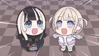 【手描き】水族館ではしゃぎまくる番長とらでん【ホロライブ/儒烏風亭らでん/轟はじめ】