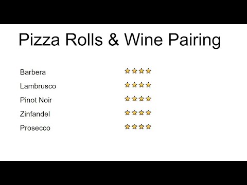Pizza Rolls & Wine Pairing - Drink & Pair