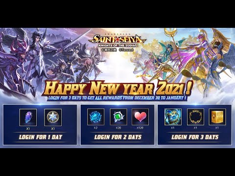 EVENTOS DE ANO NOVO TRÁS LIVRO GRATIS MECANICA NOVA DE TROCAS - Saint Seiya Awakening