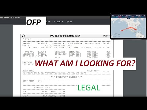 Tutorial: OFP/Dispatch Release: What Am I Looking For? For Flight Simmers, Made By a Real Pilot