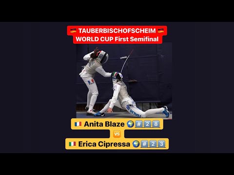 Tauberbischofsheim World Cup 2022 SWF - L4 - Blaze FRA v Cipressa ITA