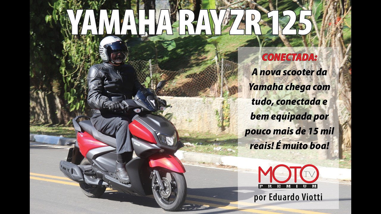 Você já viu o novo scooter Ray ZR 125 da Yamaha? Por 15k ele entrega muito!