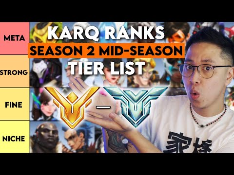 KarQ ranks Heroes for the Season 2 Mid-Season Patch (GM/TOP500) (Tier List)