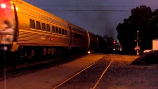 preview picture of video 'Amtrak Train 19 Departing Gainesville Taking the Signal at MIDLAND'