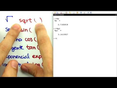 Me Salva! ISC02 - Operações, Constantes e Funções Elementares do Scilab - Cálculo Numérico