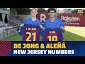 Frenkie De Jong to wear number 21;  Carles Aleñá changes to 19
