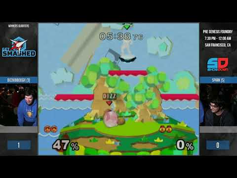 Get Smashed: Pre-Genesis 5 - Winner Quarters: dizzkidboogie (Ice Climbers) vs Spark (Sheik)