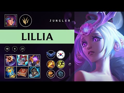 Lillia Jungle vs Hecarim - KR Diamond Patch 25.23