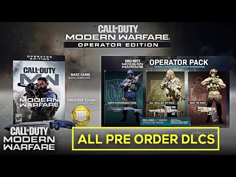 All Pre Order DLC Packs (All DLC Weapons/Operators/Uniforms ) - Call of Duty: Modern Warfare