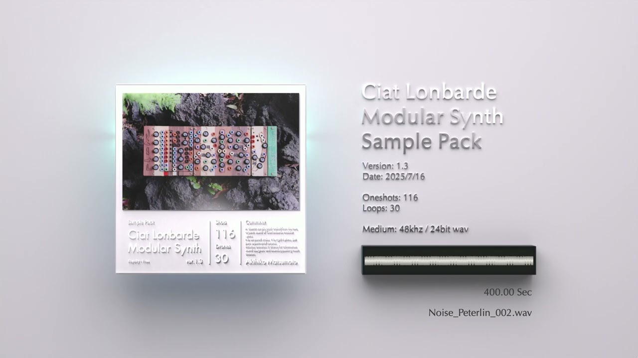 Ciat Lonbarde Modular Synth (Sample Pack) ver.1.8 Demo