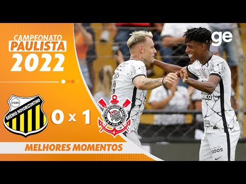 Gols e lances de Novorizontino x Corinthians